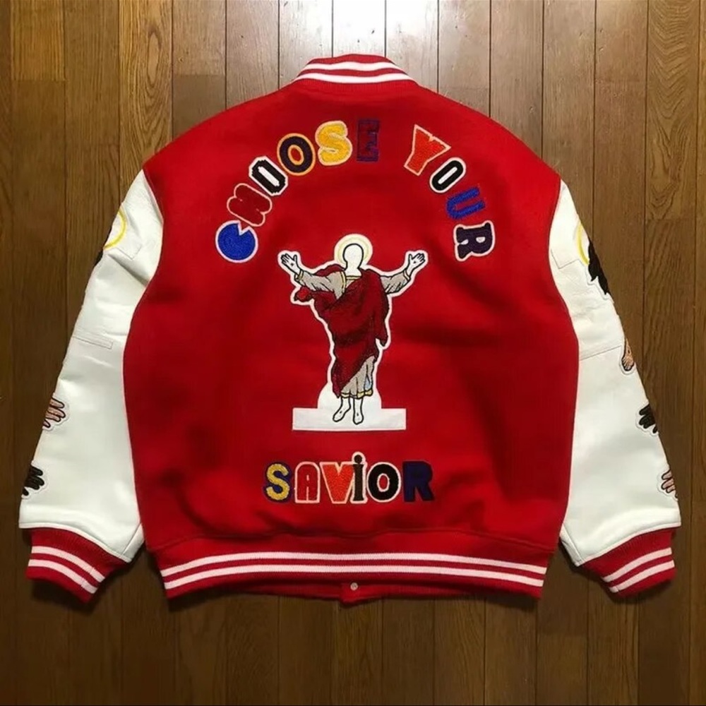 Saint mxxxxx embroided patch jacket